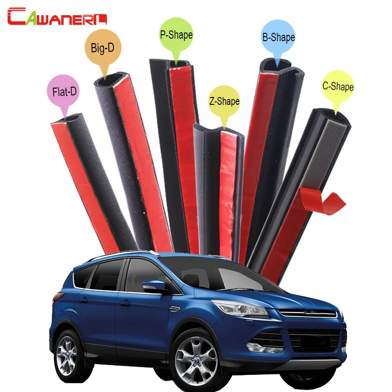 

Cawanerl For Ford Everest Expedition Flex Kuga Edge Car Seal Sealing Strip Kit Rubber Weatherstrip Noise Control Self-Adhesive