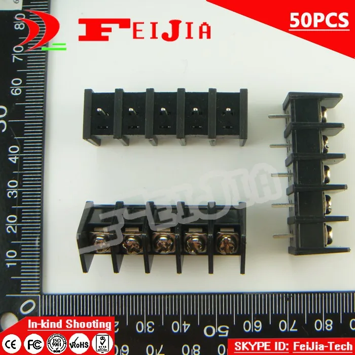 50PCS 35-8.25-5P / 35 8.25mm 5Pin Barrier Terminal Block Screw Terminal Block Pitch 8.25mm Terminal Block Free Shipping