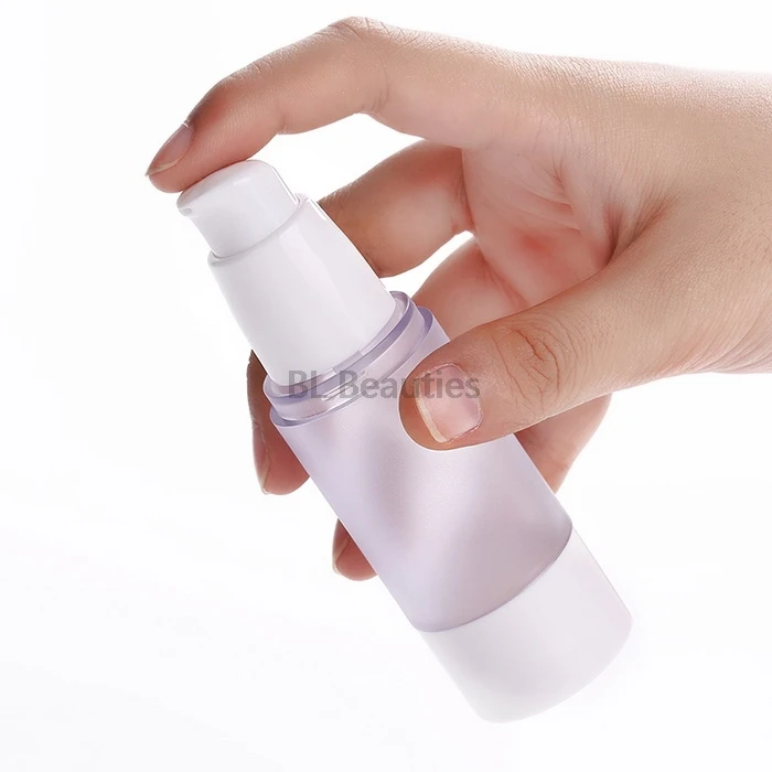 15ml 30ml 50ml Frosted Body Bottles Clear Airless Vacuum Pump Empty for Refillable Container Lotion Serum Cosmetic Liquid