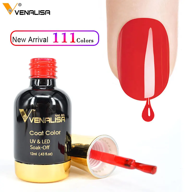 Venalisa Gel Email Nagellak Lange Slijtage Diamant Top Coat Inweken Nagellak Gel Polish 12Ml 111 Kleuren Optionele Nagellak