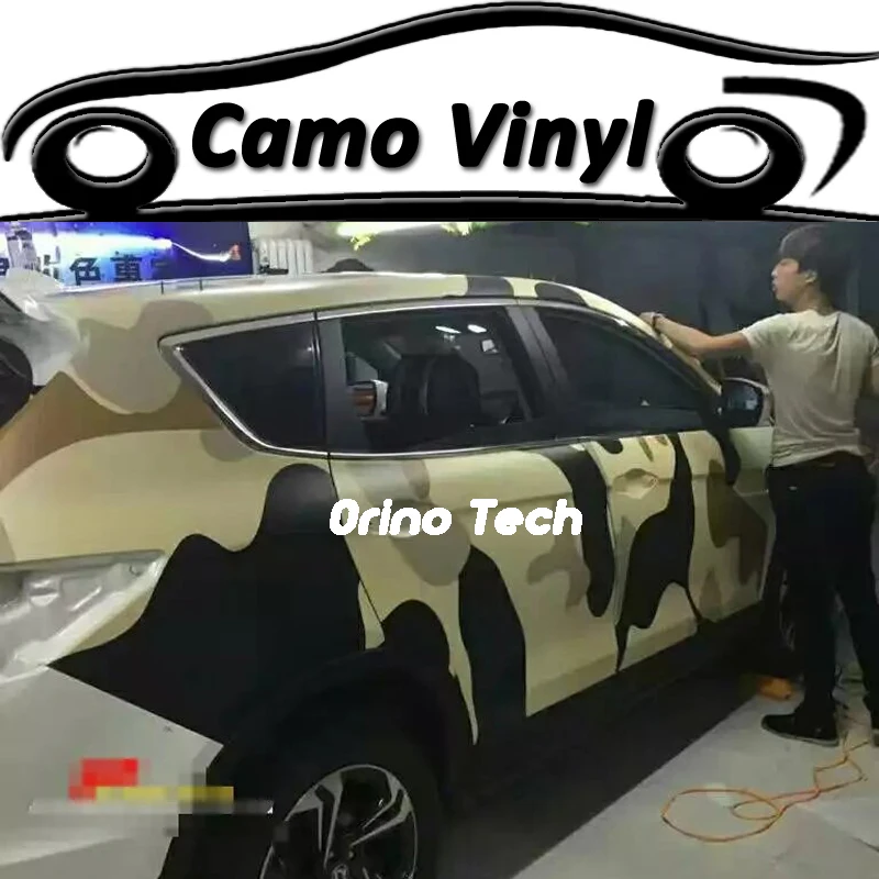 

Desert Vinyl Film Camouflage Car Wrap Sticker With Air Free Bubble ORINO Vehicle Motorcycle Car Decal Camo Wrapping Foil