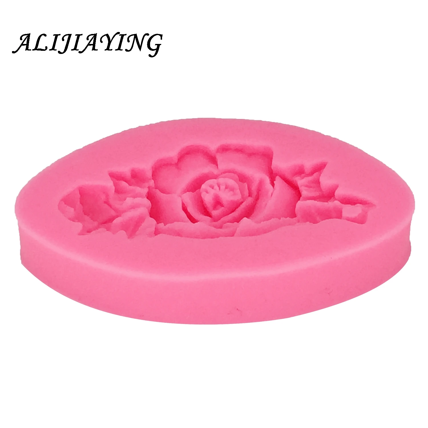 1Pcs Peony Rose Shape Silicone Fondant Molds Flowers Clay Mold Cake Baking Wedding Decorating Tools Cake Border Mould D0050 4