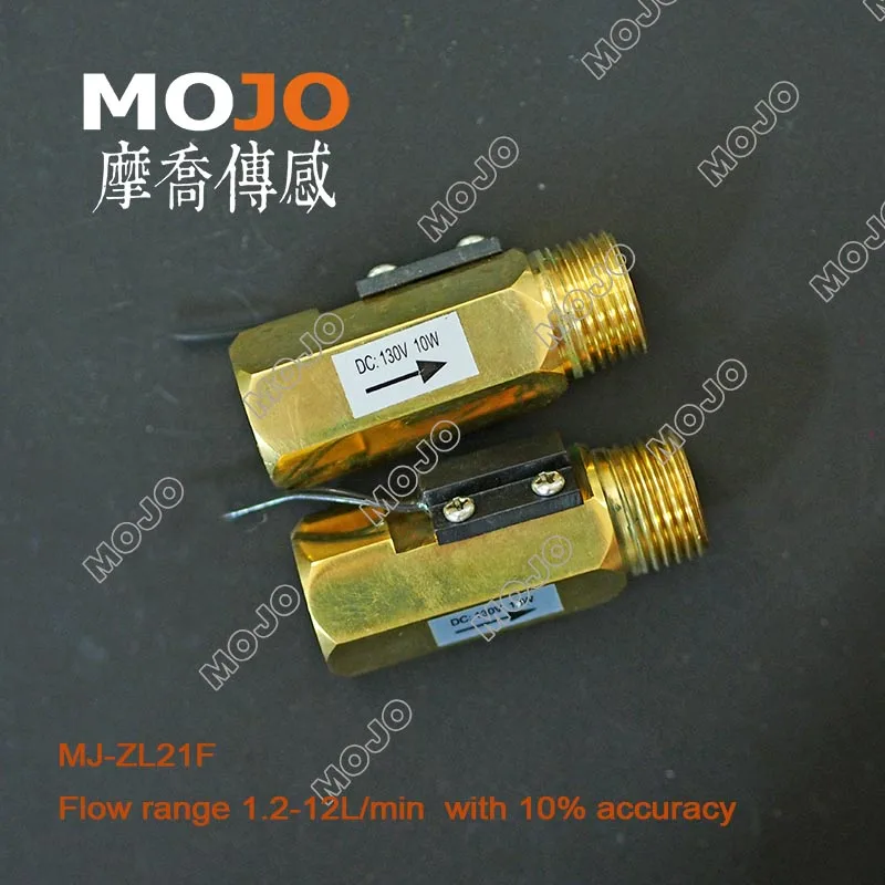 2020 MJ-ZL21F G1/2'diamension cooper material sensor de flujo interruptor controlador de agua con 10% de precisión para calentador de agua solar