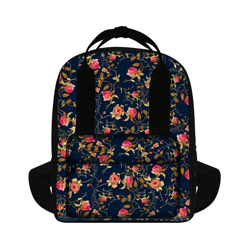 

FLower prints mini backpack ladies backpack for teenage girls Backpack Women 2018 Cute backpack for school daily