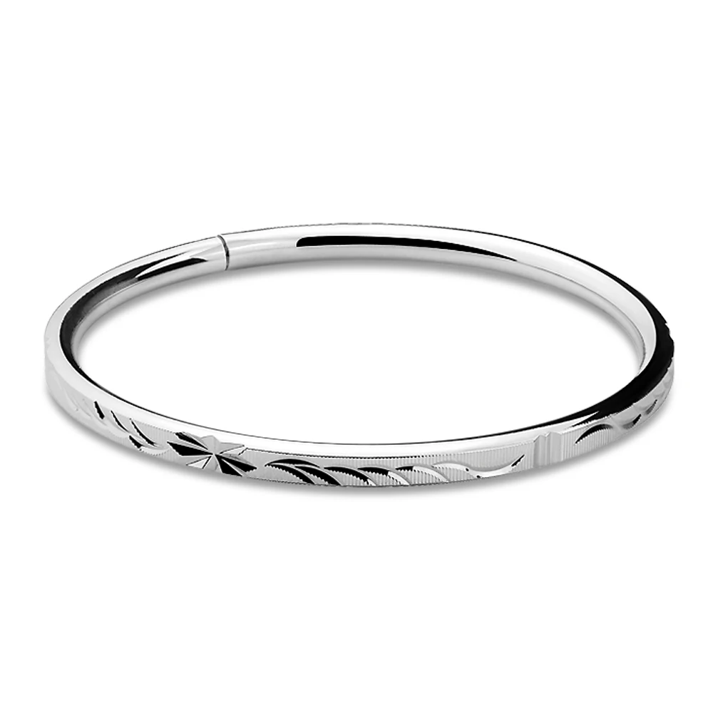 New Women\'s 925 Sterling Silver Bracelet Pattern Engraving Design Solid Silver Bracelet Women\'s Jewelry Valentine\'s Day Gift