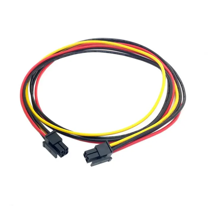 ATX Molex Micro Fit Connector 4Pin Male to Male Power cord Cable 60cm 2ft