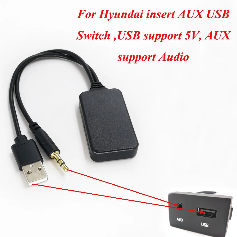 Biurlink Universal Car AUX USB Bluetooth Adapter Car Audio Home Speaker TV Bluetooth for Universal Car Pioneer Alpine Radio