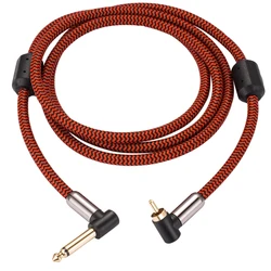 Kabel Hifi Audio MONO 6,35 mm do RCA do mikrofonu AMP Elektroniczny kątowy kabel gitarowy RCA do TS Jack 1/4 cala 1M 2M 3M 5M 8M 10M