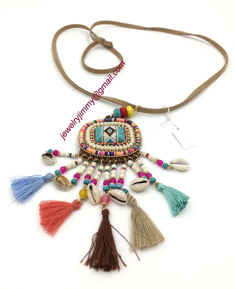 2015New personalized handmade jewelry supplier pendant unique  boho long Necklaces for women