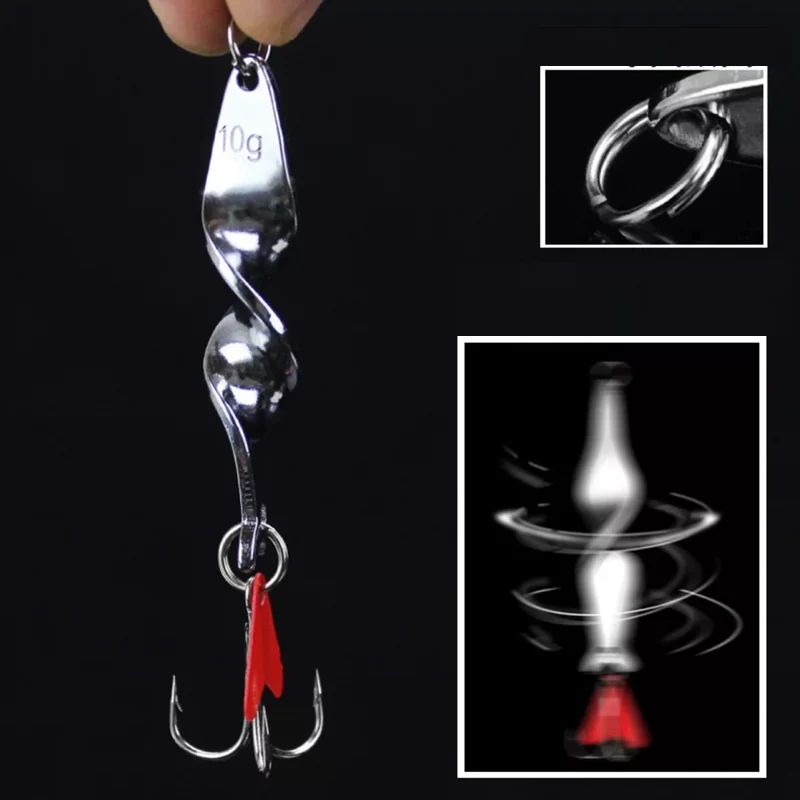 1PCS Rotating Metal Spinner Spoon 10g 14g 21g 28g metal spoon lure/spinner spoon lures/spinner lure/lure spinner