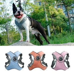 Dog Harness Vest Choke Free X Step-In Soft Mesh Pet Harness 3M Reflective Dog Harness for Small Medium Big Dogs Walking Bulldogs