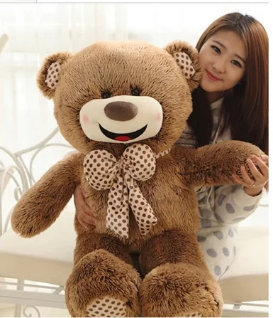 

lovely plush smile teddy bear toy bow Hedgehog teddy bear doll gift about 100cm 0157