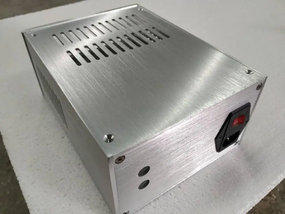 BRZHIFI silver aluminum case for headphone amplifier