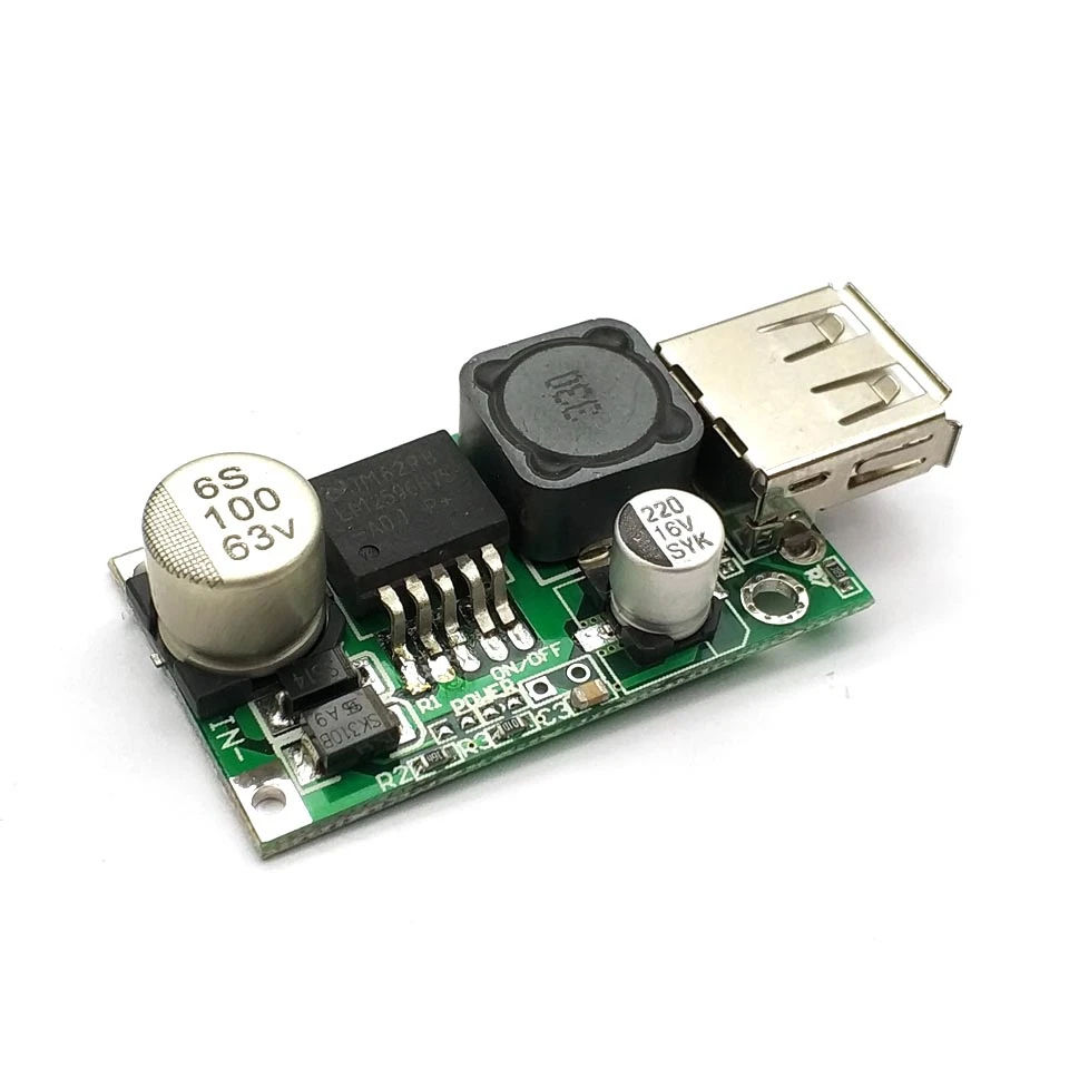 LM2596HV 5V DC-DC Step Down Buck Converter Module 9V 12V 24V 36V 48V to 5V 3A USB Charger Module