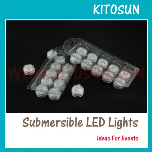 Kitossun-120pcs赤水中バッテリー,LED電球,防水LEDライト