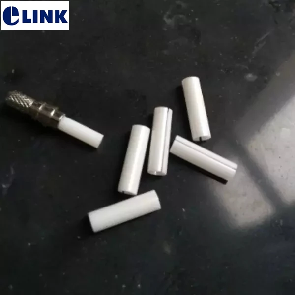 SMA905 ceramic sleeve fiber optics ZRO2 Length=14.5mm 11.5mm,Outer diameter=4.14mm open type Free shipping ELINK 10pcs