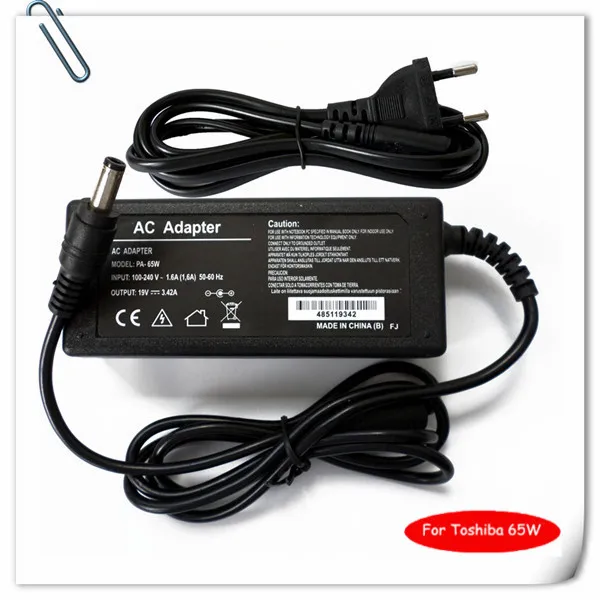 65W Laptop AC Adapter Power Charger for Toshiba PA-1750-09 PA1650-01 V000061310 C655D-S5089 Notebook cargadores portatiles New