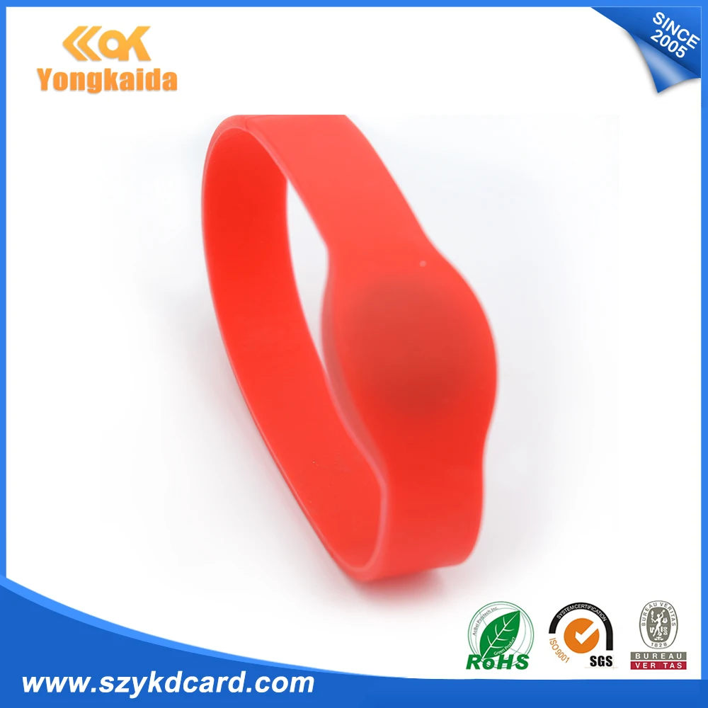 500pcs/lot EM4200 ellipse festival party wristband 125Khz bracelet silicone wristband rfid