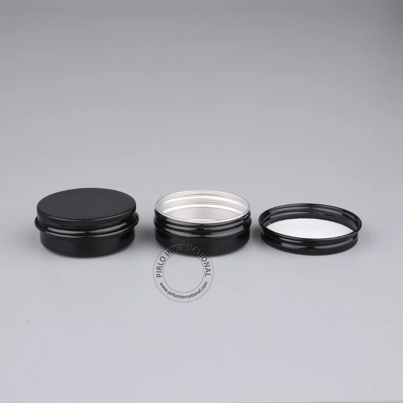 

Wholesale Excellent 30g Black Aluminium Jar, 30ml/1oz Empty Metal Cosmetic Containers Candle Jar