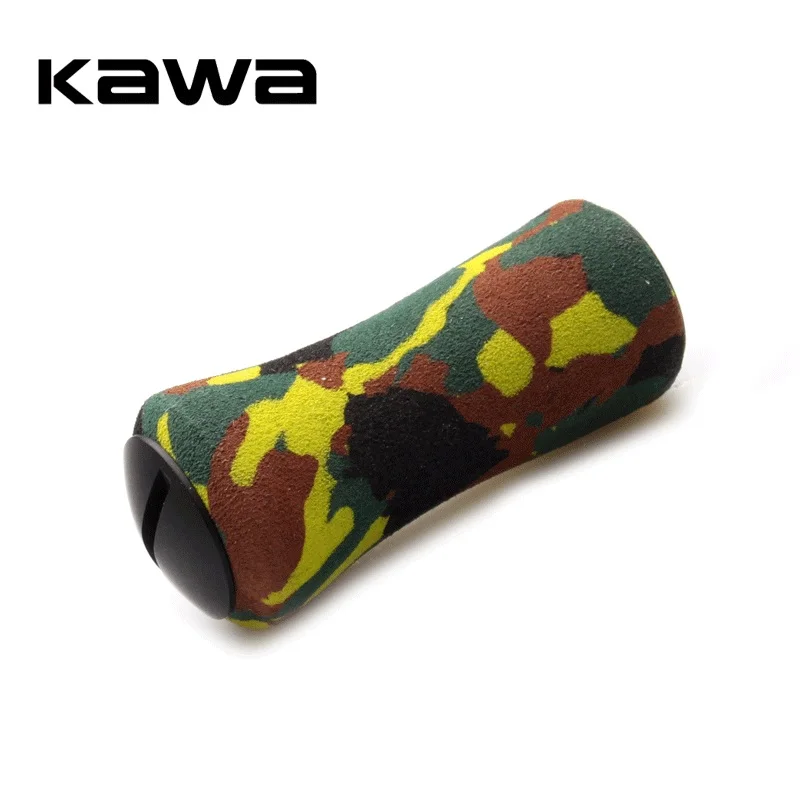 Kawa 1pc Fishing Reel Handle Knob Materials Camouflage EVA Lighte For Daiw/Shim Reel DIY Handle Accessory Include 2pcs Bearings