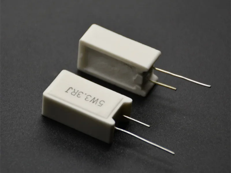 5 Pcs MQ RX27-5 Verticale Resistor Cemento Potenza 5 W 0.02R 0.05R 0.1R 0.15R 0.2R 0.5R Ohm Ceramica