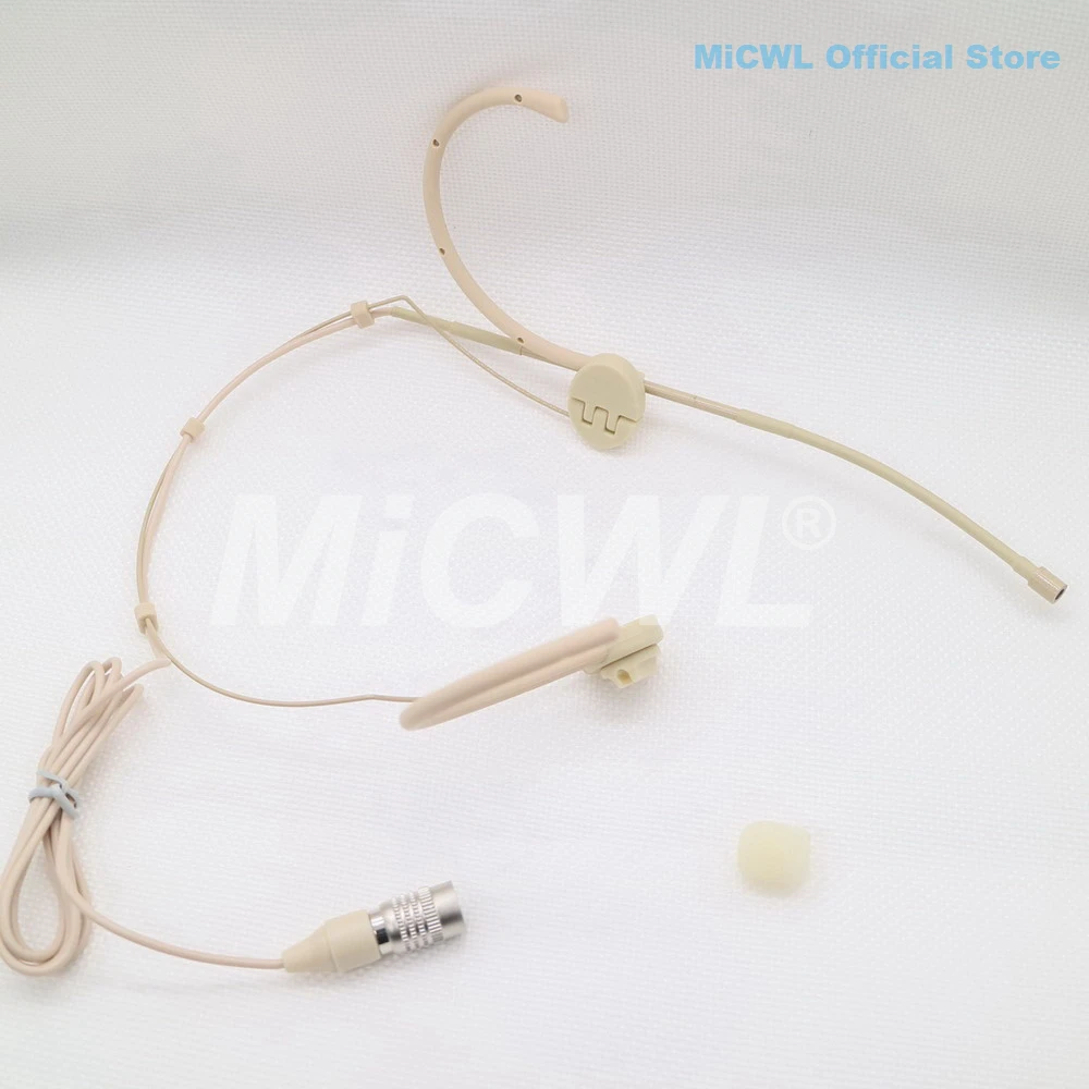 Headworn Microphone For Audio-Technica ATW AEW Wireless Body Pack Transmitter Foldable Headset Earset Mic MiCWL ATM73