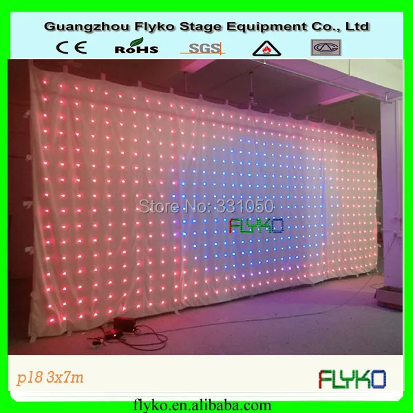 Free shipping 7M*3M P18CM Size customized led video display, SD controller