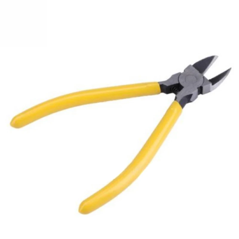 Diagonal Side Flush Cable Cutter Cutting Copper Wire Shears Pliers 160mm Yellow