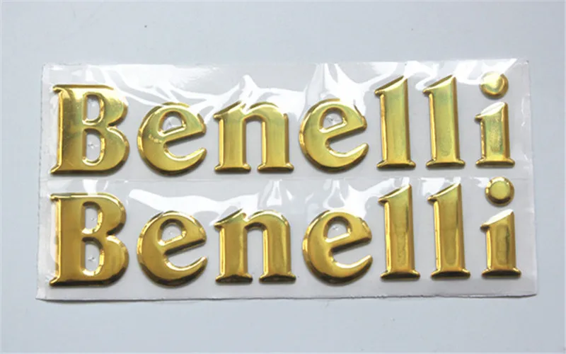 Motorcycle decals stickers 3D stereo Logo yellow sticker For Benelli BN600