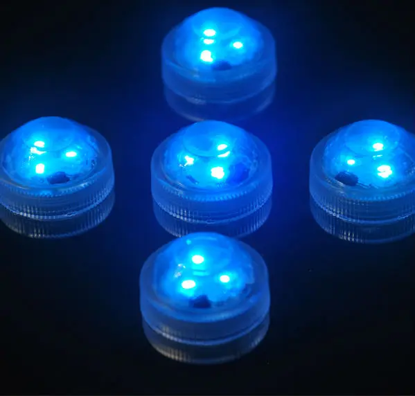 10pcs Wedding Decoration Remote Control Waterproof Submersible LED Party Tea Mini Light With Battery For Halloween Christmas