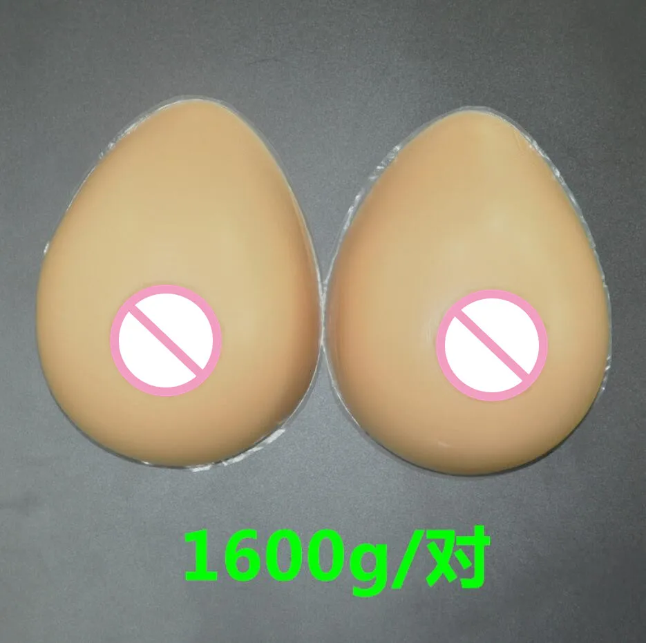 

1600 g/pair 40DD/42D/44C cup Silicone Breast form Mastectomy Artificial Silicone Fake Breast For Crossdressers And Transvestites