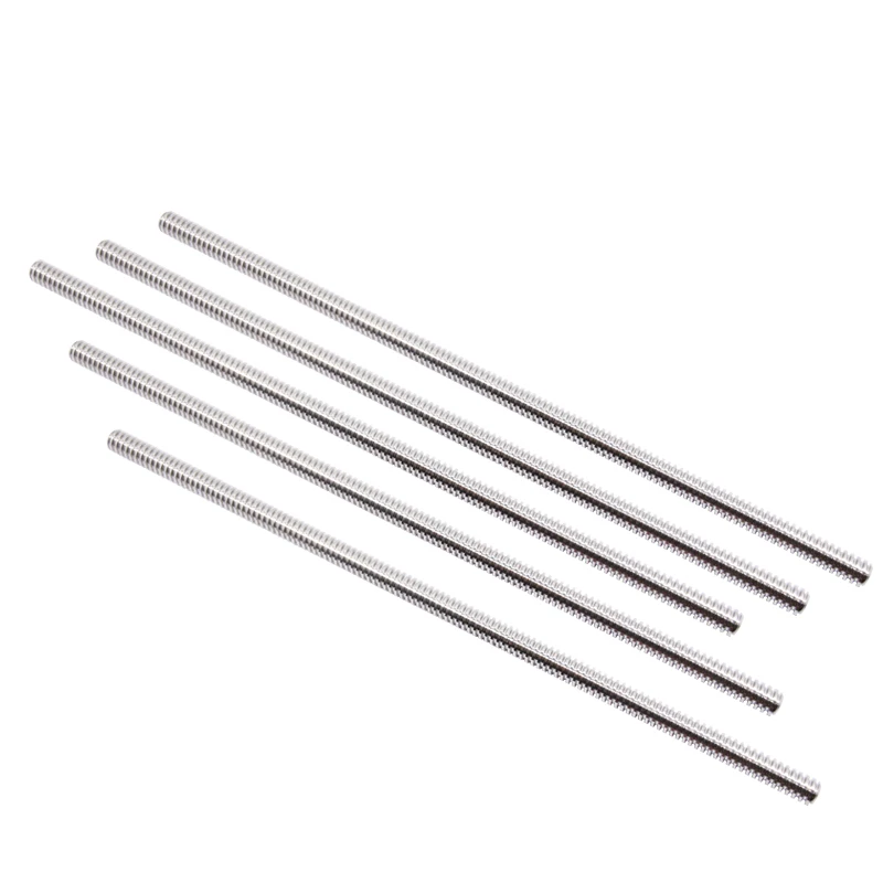 

Свинцовый винт для 3D-принтера T8, свинцовый 2 мм Шаг 2 мм, трапециевидный винт без латунной гайки, длина 100 200 250 300 350 400 мм, свинцовый винт