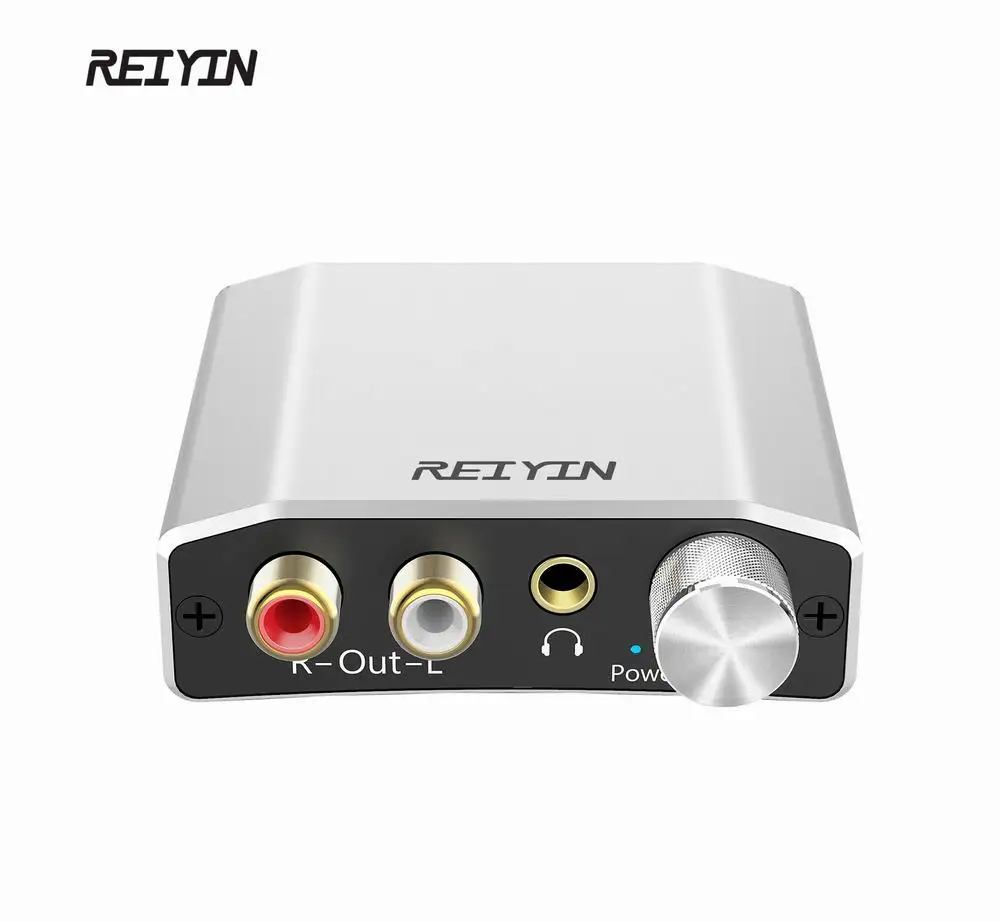 Reiyin Optical to RCA 3.5mm 192kHz 24bit Audio DAC Converter for Playback Source HD TV DVD Xbox PS4 Game Consoles