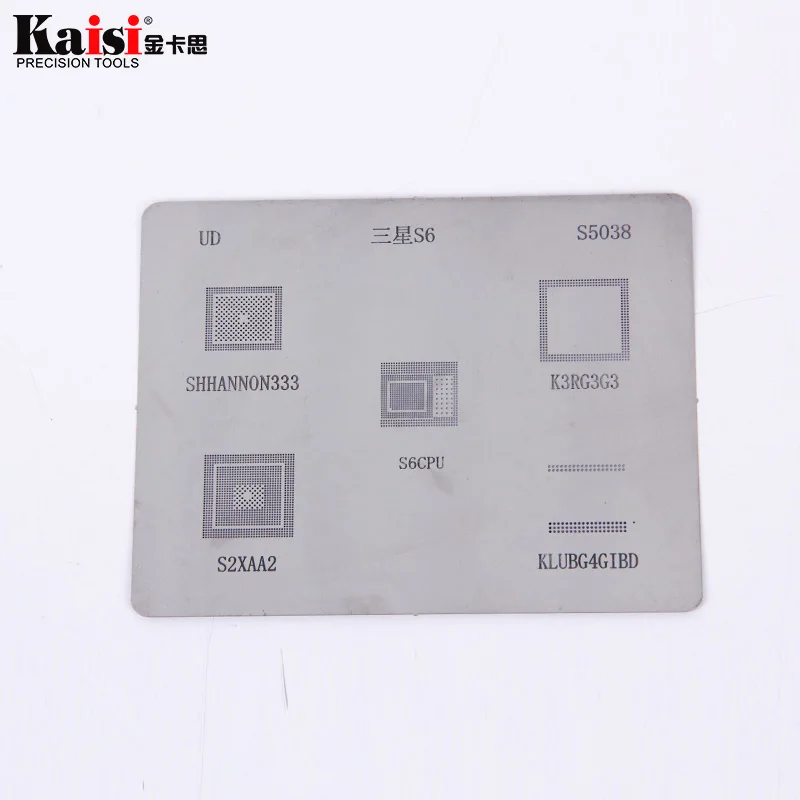 Imagem -03 - Chip Bga Reballing Estêncil Kits Conjunto Modelo de Solda para Samsung Galaxy s3 s4 s5 s6 s7 s8 Note3 Alta Qualidade 12 Peças Lote ic