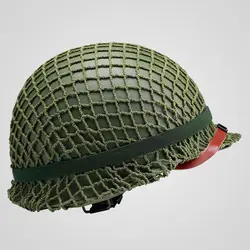 WWII US Army Paratrooper M1 Helmet Cover Cotton Camouflage Helmet Net-US180