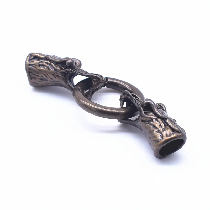 1 Set Shipping Antique Gold & Silver Color Crocodile Clasps Connector for Fermoir Bracelet Jewelry Making Inner Size 8mm