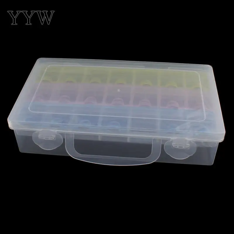 

Big Plastic Tool Box Case 21 Cells Jewelry Rings Craft Organizer Storage Beads Tiny Stuff Compartments Containers Makeup Box