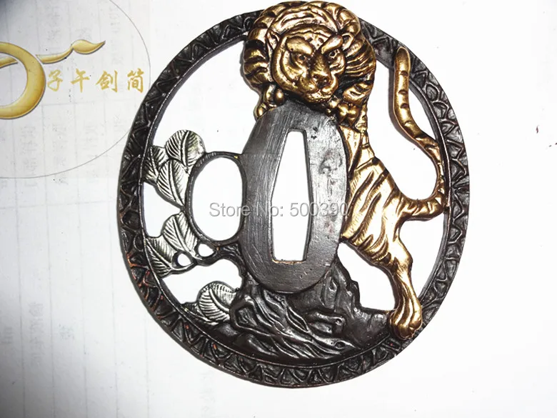 A Suit Of Copper Tsuba Guard for Japanese Samurai Sword Katana W/ Trger @2032