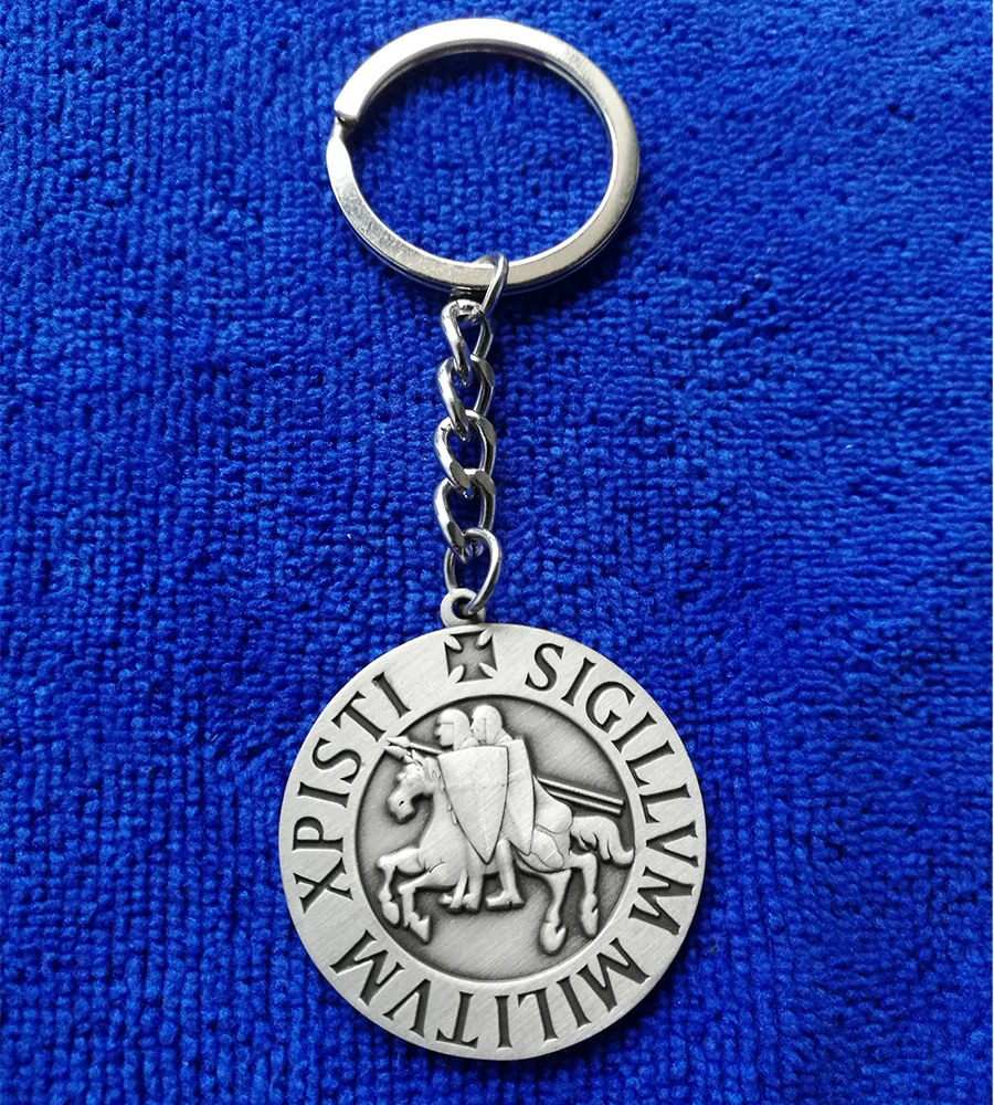 Templar Knights Crusades Traditional Seal Crusader Masonic Key Chains Key ring