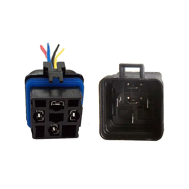 Auto Car relay JD2912 Waterproof SPDT 5 Pin DC 12V 24V 40A relay with socket Cable wire