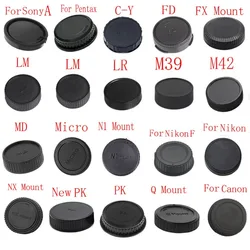 10pcs/lot camera Rear Lens Cap for Canon nikon Sony for Pentax Olympus Micro M4/3 Panasonic Samsung Leica Fujifilm Camera Mount