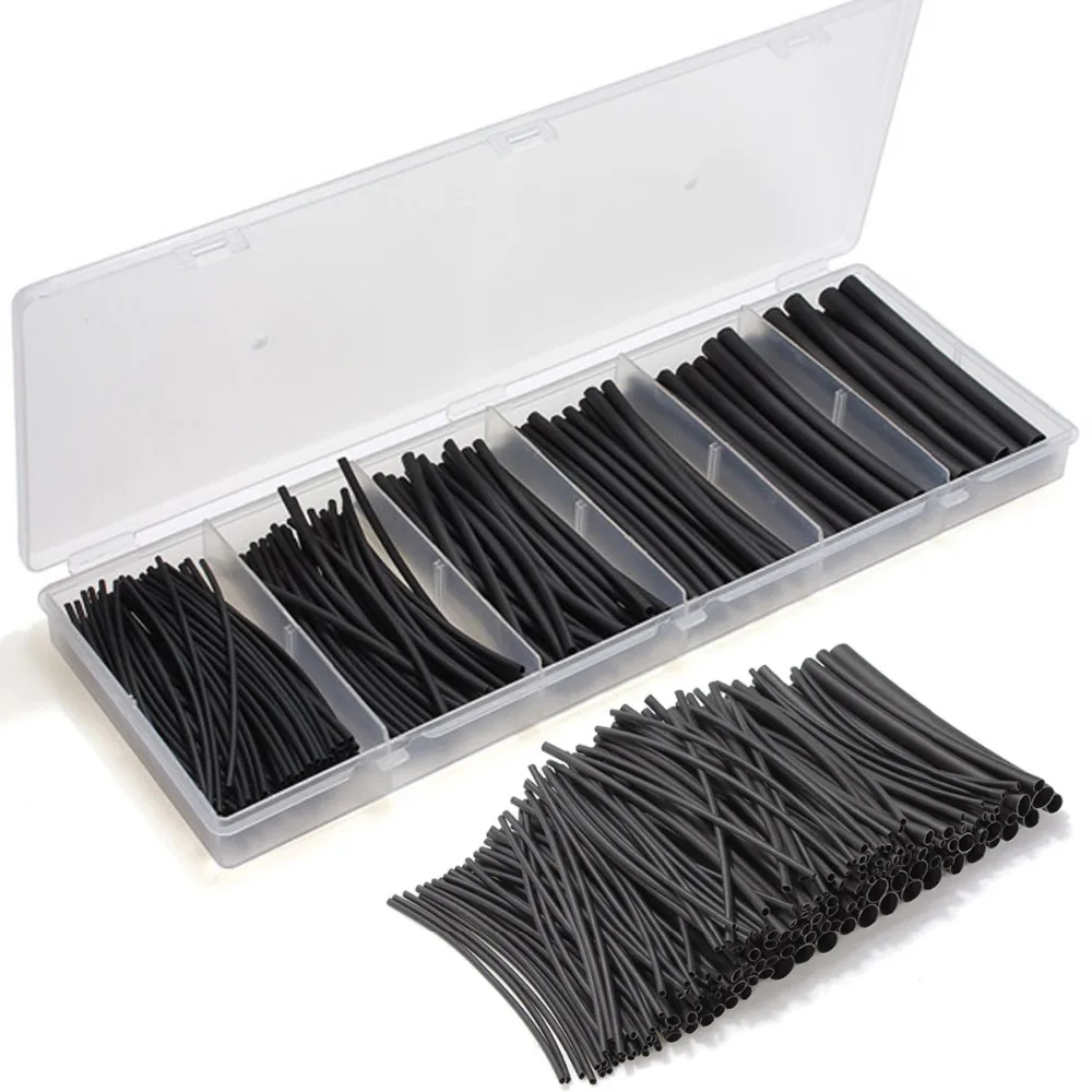 High Quality 180Pcs 2:1 Heat Shrink Tubing 0.5mm/0.75mm/1.25mm/1.5mm/2.5mm/3mm Sleeving Wrap Wire Cable Kit Box Hot Sale