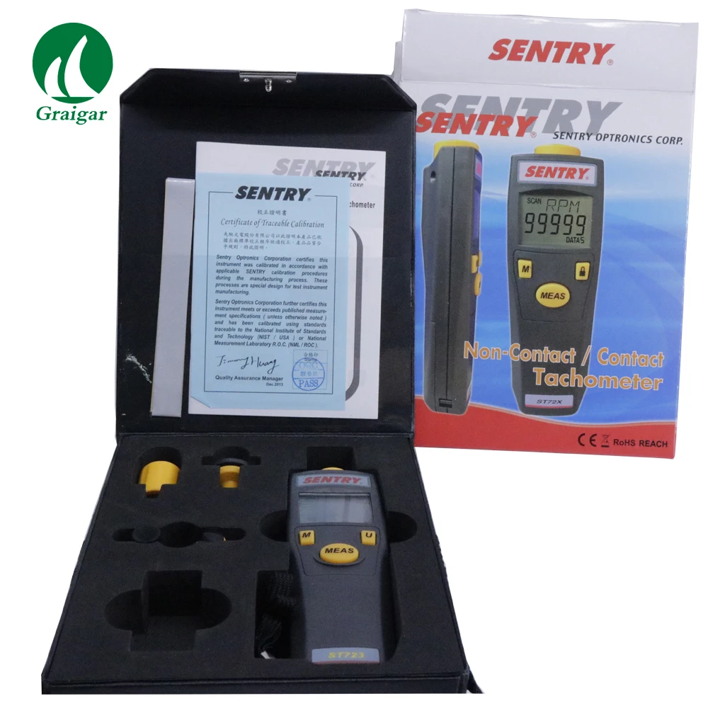 ST723 Non-contact Tachometer ST-723 Offers the Accurate Capabilities for Measuring and Recording the Rotational