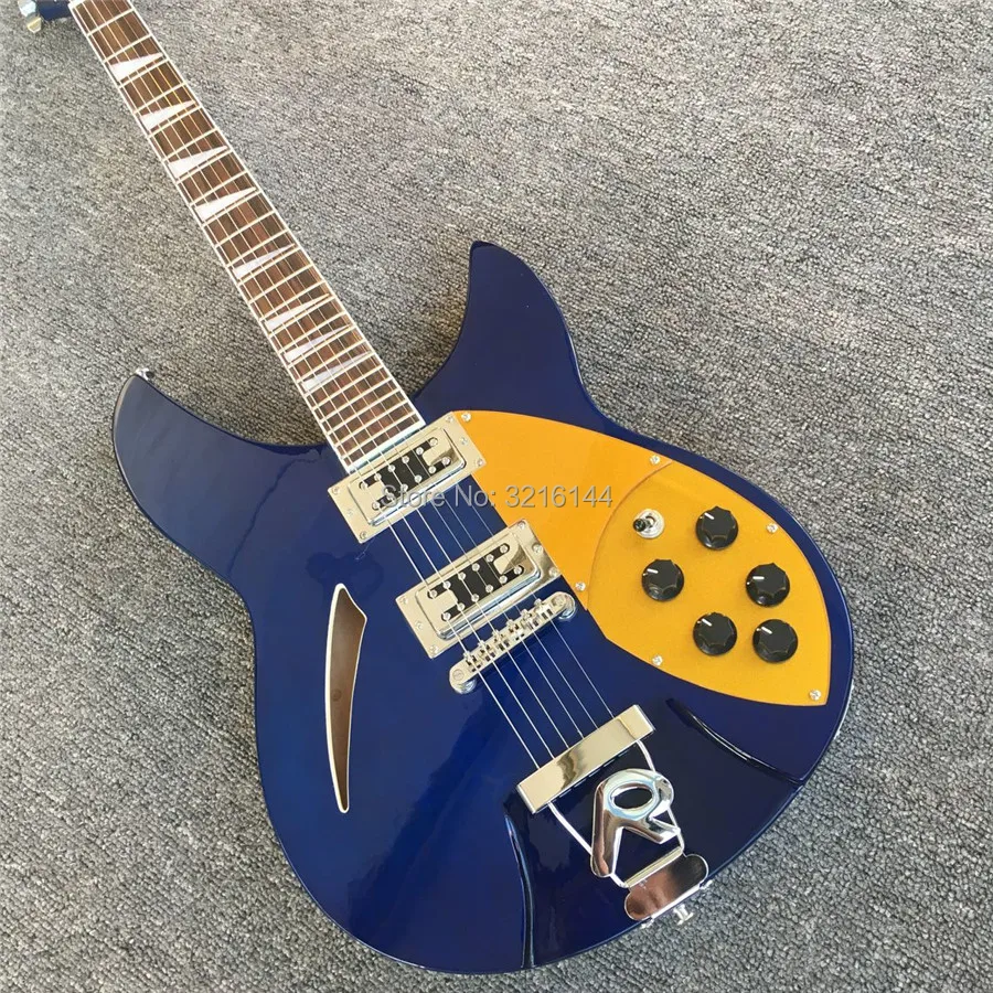 Custom product 6 string RICK blue electric guitar. All colors can be, the factory  wholesale