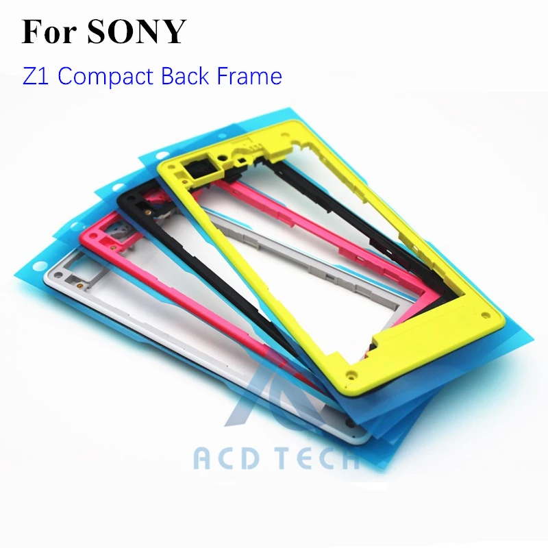 Original New Replacement Housing Plastic Back Middle Frame Back Cover Frame For Sony Xperia Z1 Compact M51W Z1mini