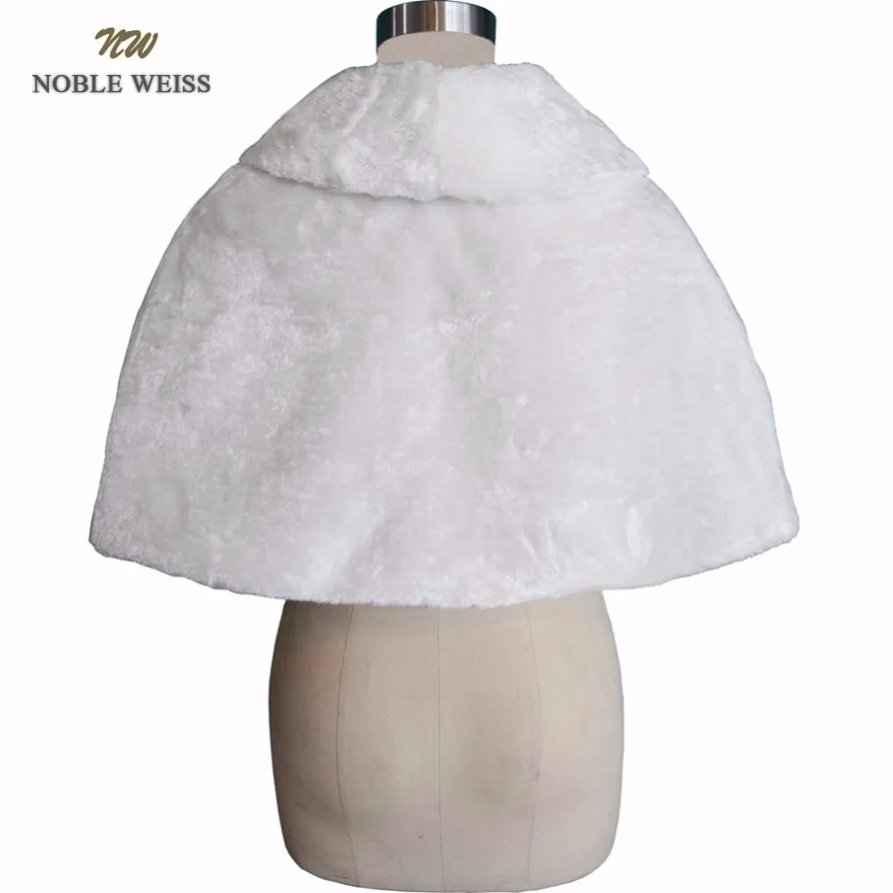 NOBLE WEISS Flower Girls Wedding Jackets Faux Fur Wraps Winter Style Kids Formal Event Wraps / Shrugs / Capes / Shawls fit bust