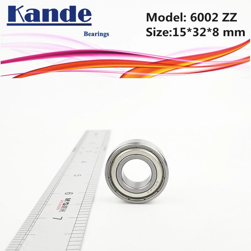 

6002ZZ Bearing 4pcs ABEC-5 High quality 6002 2Z Single Row Deep Groove ball bearing 6002-ZZ 15x32x9 mm Kande bearing