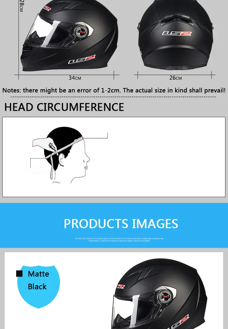 Original LS2 FF358 Motorcycle Helmet LS2 Full Face Racing Helmets