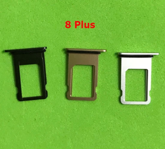 

50Pcs Gold/Silver/Black For iPhone 8/8 Plus New Nano Sim Card Tray Sim Tray Holder Sim Adaptor Repalcement Repair Parts