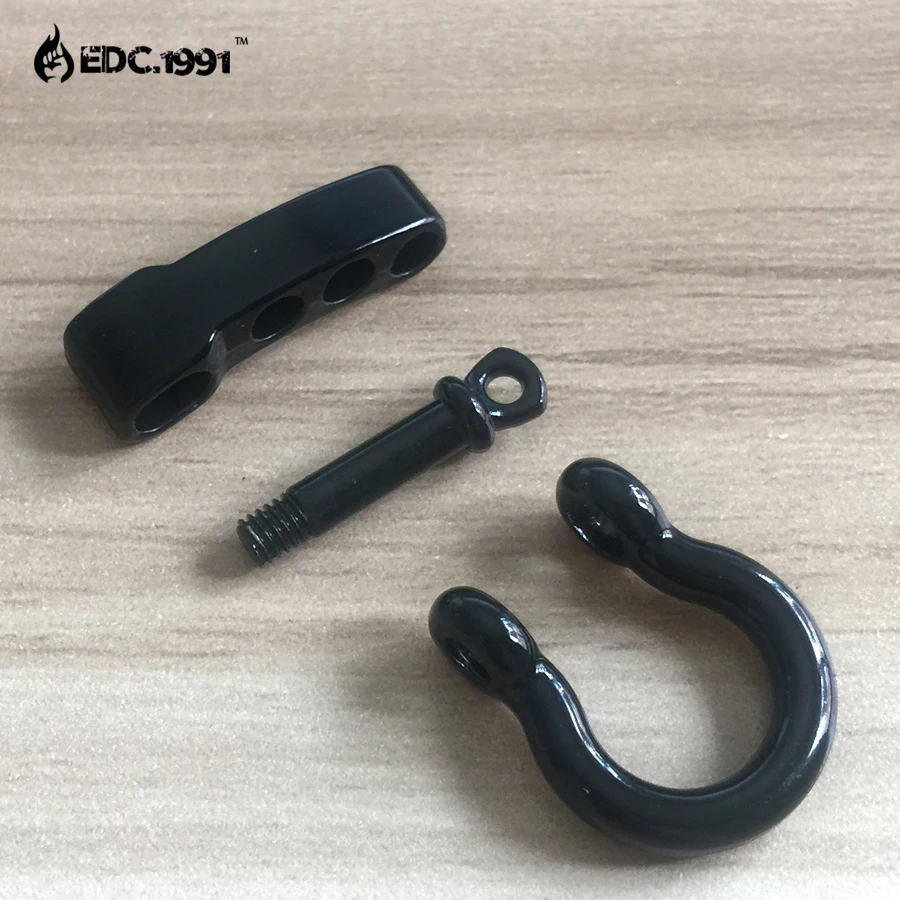 Ajustável Aço Inoxidável Anchor Manilha, Outdoor Camping Survival Corda, Paracord Bracelet Buckles, Alta Qualidade, O Forma, 10Pcs por lote